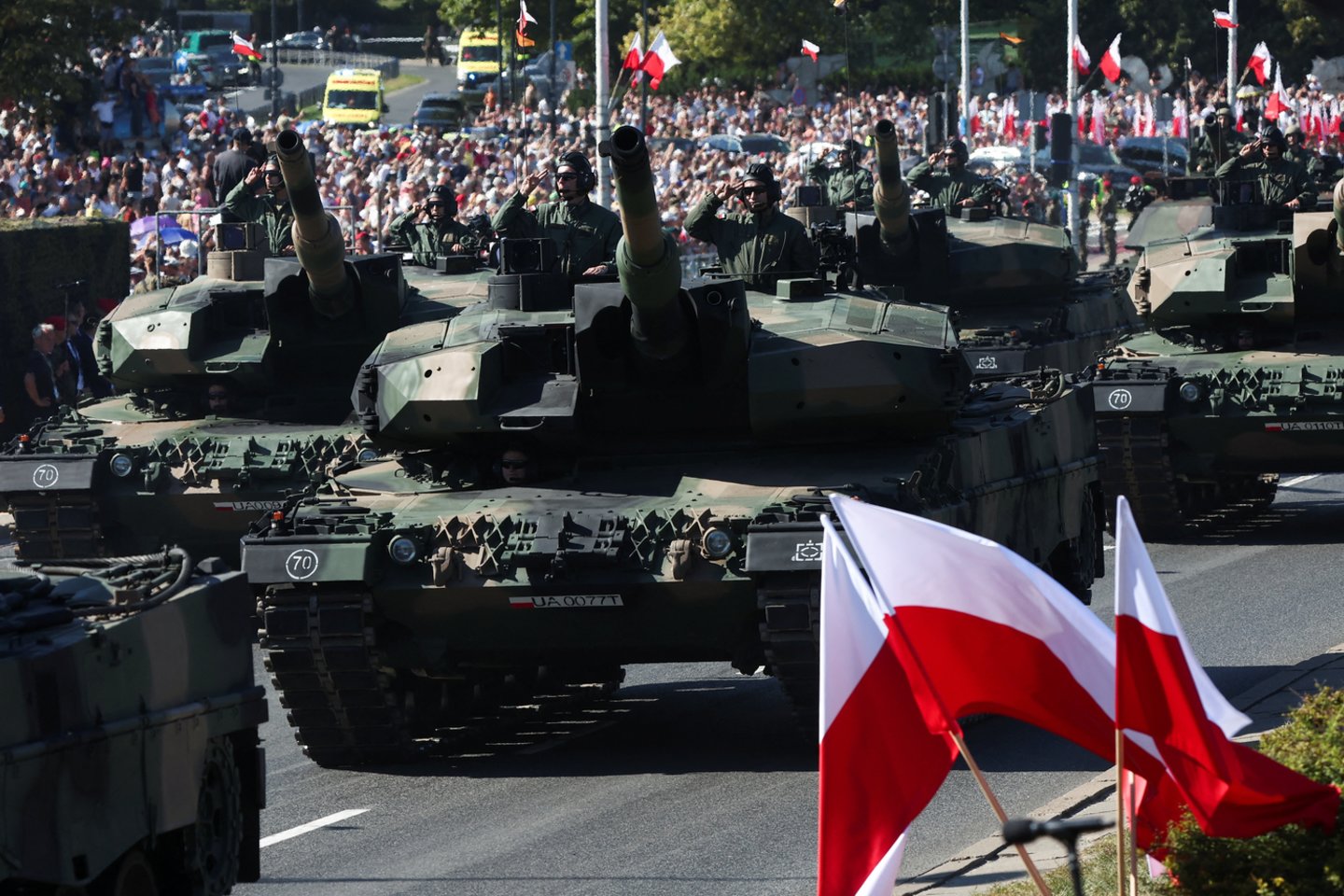 Karinis paradas Lenkijoje.<br>Reuters/Scanpix nuotr.