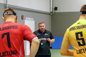 Golbolo rinktinės vedlys Klaidas Janeika: „Vienintelis tikslas – pirma vieta ir bilietas į Paryžių“