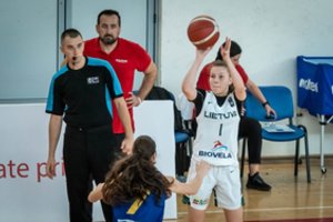 Trinktelėjo durimis: Lietuvos šešiolikmetės paskutiniame Europos čempionato mače įveikė rumunes ir B divizione liko 7–os