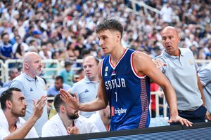 Pasaulio čempionato grupės mačo repeticoje – serbų pergalė prieš kinus