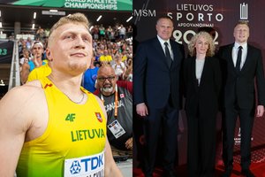 Stadione M. Aleknos pasirodymą stebėję tėvai neslėpė emocijų: „Nebuvo ramu, visi pergyvenome“