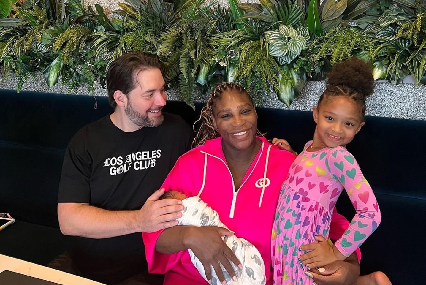  Serena Williams pagimdė antrą mergaitę.<br> Instagramo nuotr.