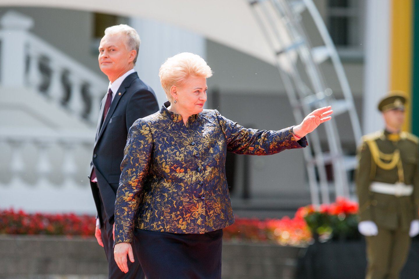Gitanas Nausėda ir Dalia Grybauskaitė.<br>T.Bauro nuotr.