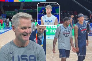 Iš JAV rinktinės vedlio S. Kerro lūpų – liaupsės buvusiam žalgiriečiui: jis nuostabus