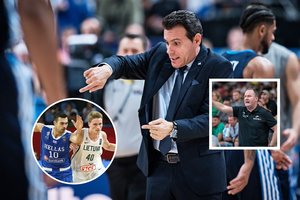 Lietuviai pyksta, graikai nekelia panikos: skirtingai bėdas išgyvenančių rinktinių žvilgsniai krypstą ten pat