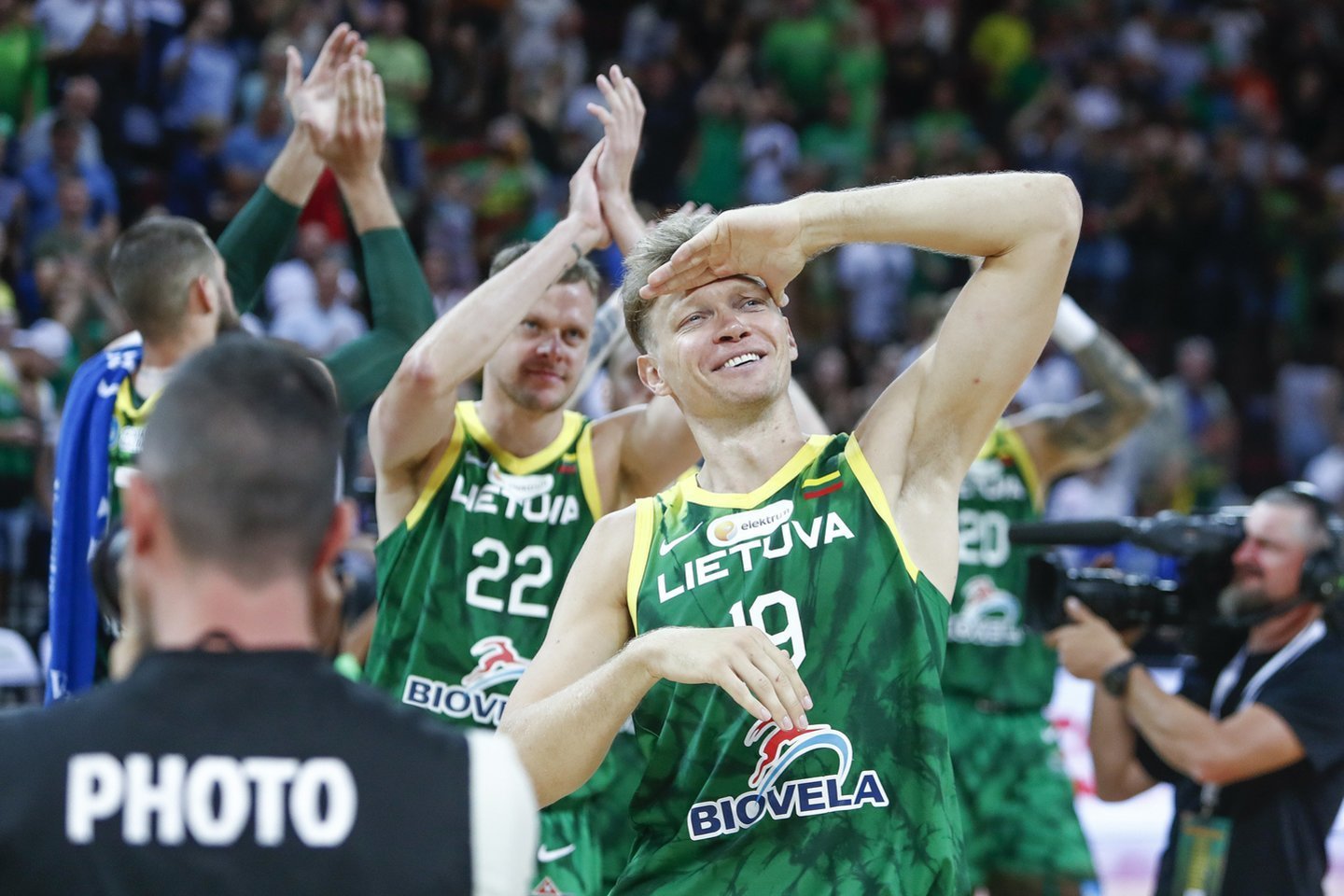  Lietuvos krepšinio rinktinė šią savaitę jau pradės kovas pasaulio čempionate.<br>G.Šiupario nuotr.