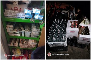 Vilniaus policija Halės turgavietėje demaskavo kontrabandinių cigarečių ir pilstuko pardavėją