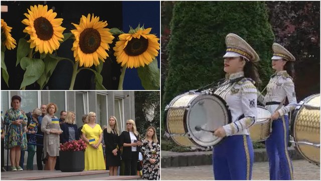 Ukrainos nepriklausomybės dienos proga Panevėžio r. surengtas koncertas: pasirodė būgnininkės iš Odesos