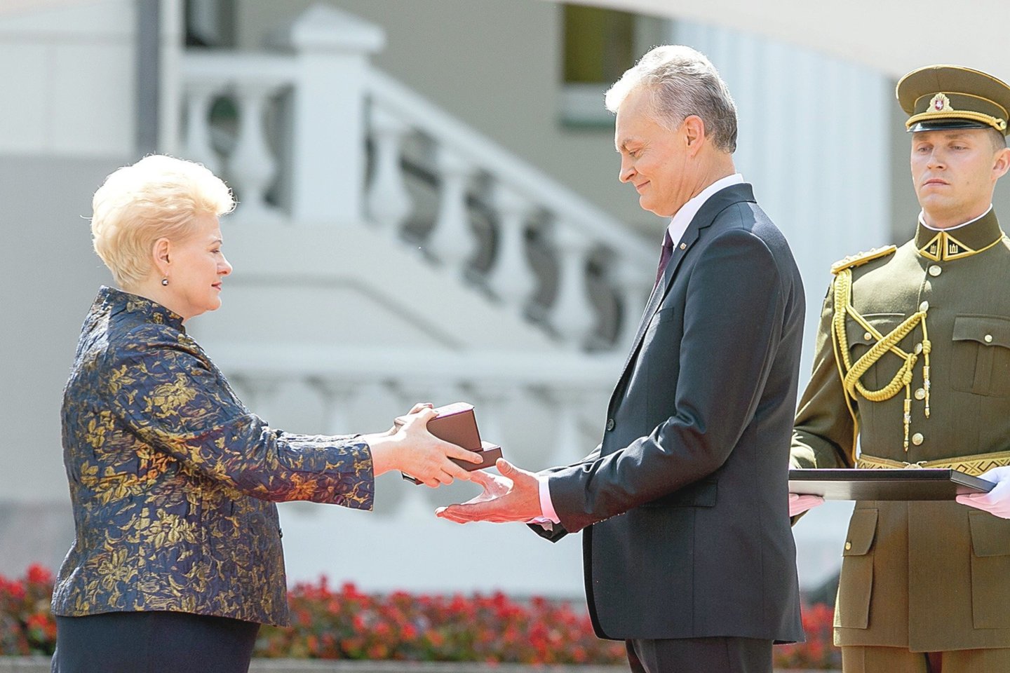 Dalia Grybauskaitė ir Gitanas Nausėda.<br>T.Bauro nuotr.