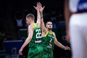 Debiutinėse rungtynėse – geriausias rinktinės žaidėjas: M. Normantas sulaukė išskirtinės K. Maksvyčio pagyros