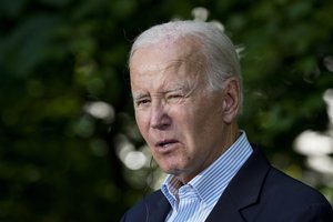 J. Bidenas: JAV bando tiksliai nustatyti, kas lėmė J. Prigožino lėktuvo katastrofą