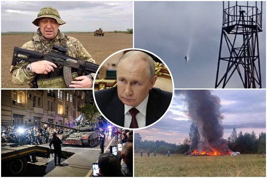 J. Prigožino lėktuvo katastrofa Rusijoje.