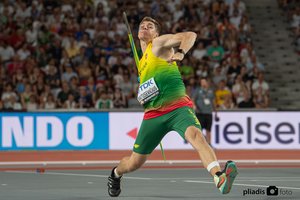 Pasaulio lengvosios atletikos čempionato ieties metimo finale E. Matusevičius tenkinosi 8 vieta