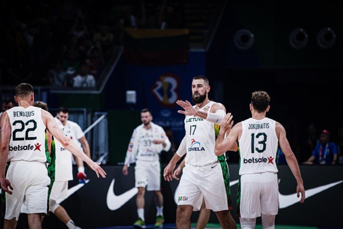 Lietuvos ir Meksikos rinktinių dvikovos momentai.<br>FIBA nuotr.