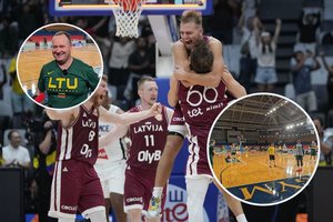 Po Latvijos sensacijos prieš Prancūziją – šypsenos Lietuvos rinktinėje: sveikino „braliukus“ ir pokštavo dėl R. Šmito