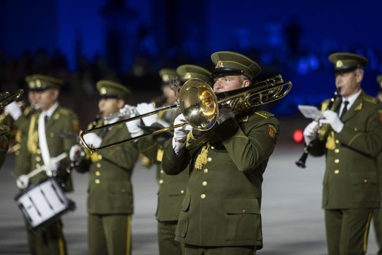 Savaitgalį šalies sostinėje nuskambėjo tarptautinis NATO karinių orkestrų festivalis „Military Tattoo Lithuania 2023“.<br>I.Budzeikaitės ir T.Kavaliausko (kariuomene.lt) nuotr.