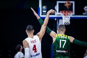 Rimčiausias grupės egzaminas išlaikytas: Lietuva sudaužė Juodkalniją ir toliau išlieka nenugalima