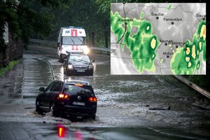 Sinoptikai gerų žinių neturi: šalį toliau skalaus liūtys, nerims ir vėjas