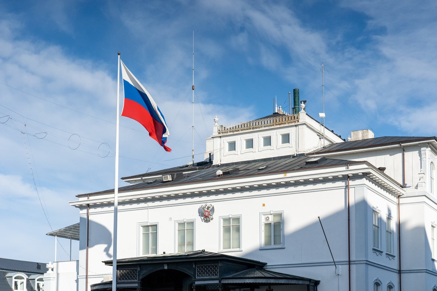 Rusijos ambasada Kopenhagoje.<br>123rf.com asociatyvi nuotr.