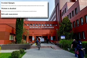 Įsilaužta į Šeškinės poliklinikos svetainę