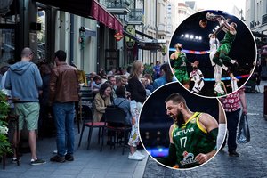 Dėl krepšinio pilnėjantys barai koreguoja net darbo laikus: antradienį darbdavių laukia iššūkis