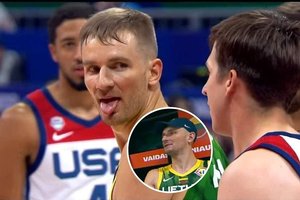 JAV rinktinės košmaru tapęs V. Kariniauskas paaiškino, kaip ant jo galvos atsirado varžovų kepurėlė