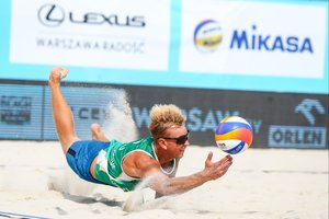 Lietuvos derbį laimėję tinklininkai A. Rumševičius ir T. Staševičius „Futures“ turnyre Lenkijoje liko ketvirti