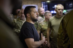 V. Zelenskis apsilankė Donecko ir Zaporožės srityse