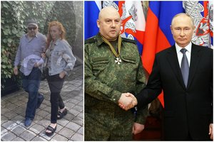 JAV pareigūnai paaiškino, ką reiškia netikėtas su J. Prigožinu siejamo S. Surovikino pasirodymas viešumoje