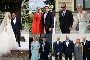 Susituokė „Du broliai“ bendraturtis T. Jankauskas ir V. Žemaitytė: pasveikinti atvyko ir garsūs verslininkai