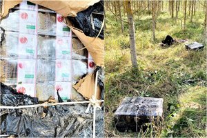 Surengę pasalą, pasieniečiai miške sučiupo baltarusiškų cigarečių susirinkti atvažiavusį jauną vyrą