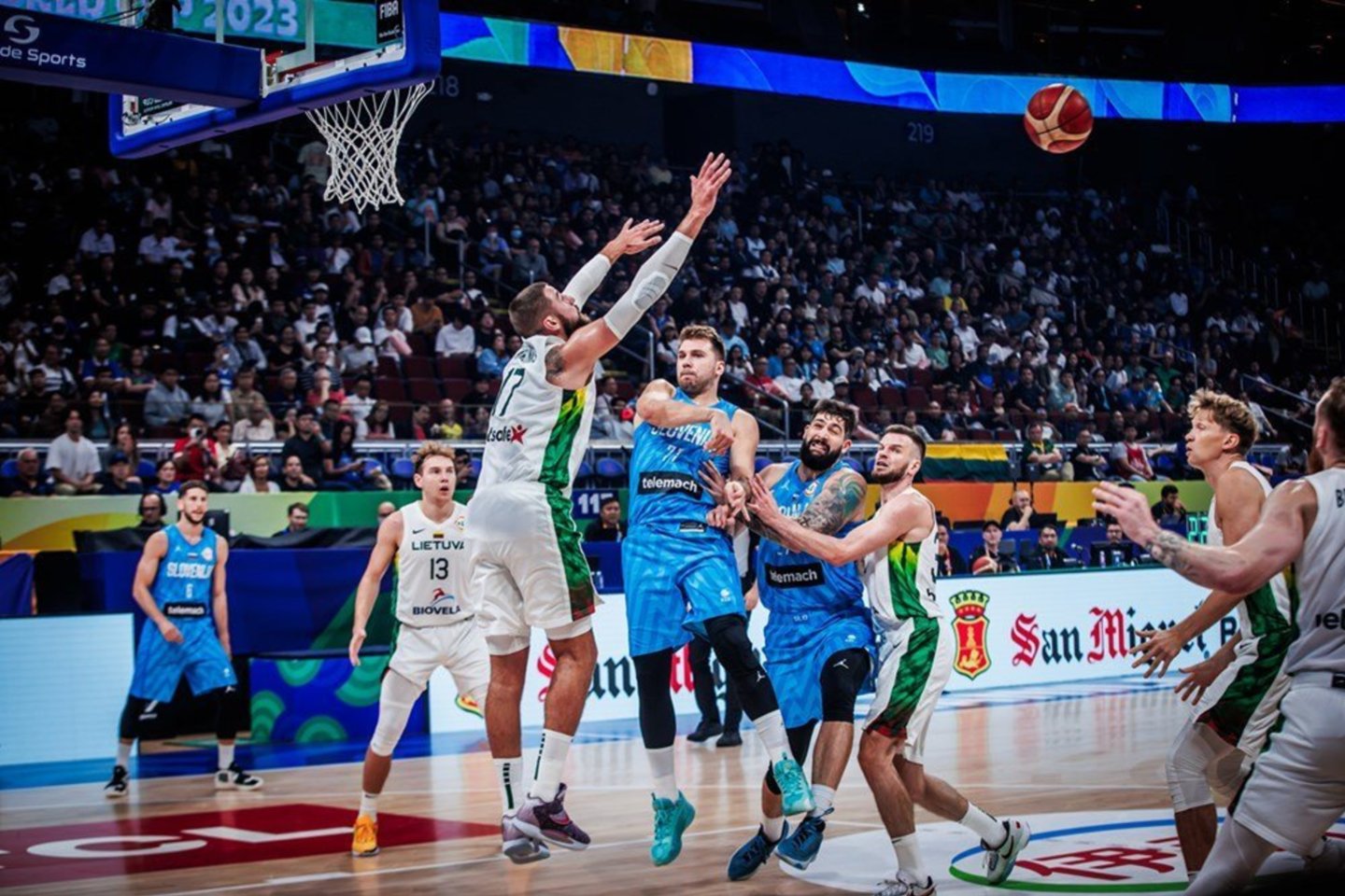 Lietuva prieš Slovėniją.<br>FIBA nuotr.