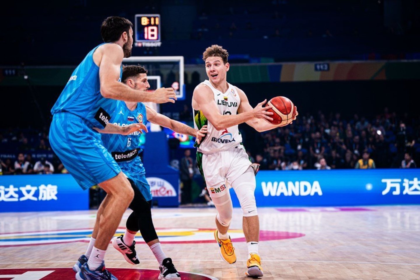 Lietuva prieš Slovėniją.<br>FIBA nuotr.