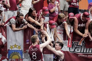 Šių metų sensacija tapusios Latvijos lyderis prieš mačą su Lietuva: „Tiesiog laikomės pažado“