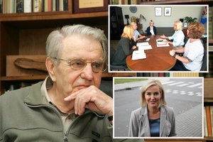 Ž. Pinskuvienės planas dėl J. Marcinkevičiaus paminklo Širvintose įgauna pagreitį: apsilankė poeto anūkė