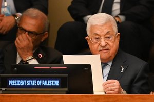 Palestiniečių prezidentas susilaukė kritikos dėl antisemitinių pasisakymų