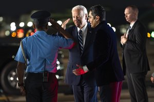 JAV prezidentas J. Bidenas atvyko į G20 viršūnių susitikimą Delyje