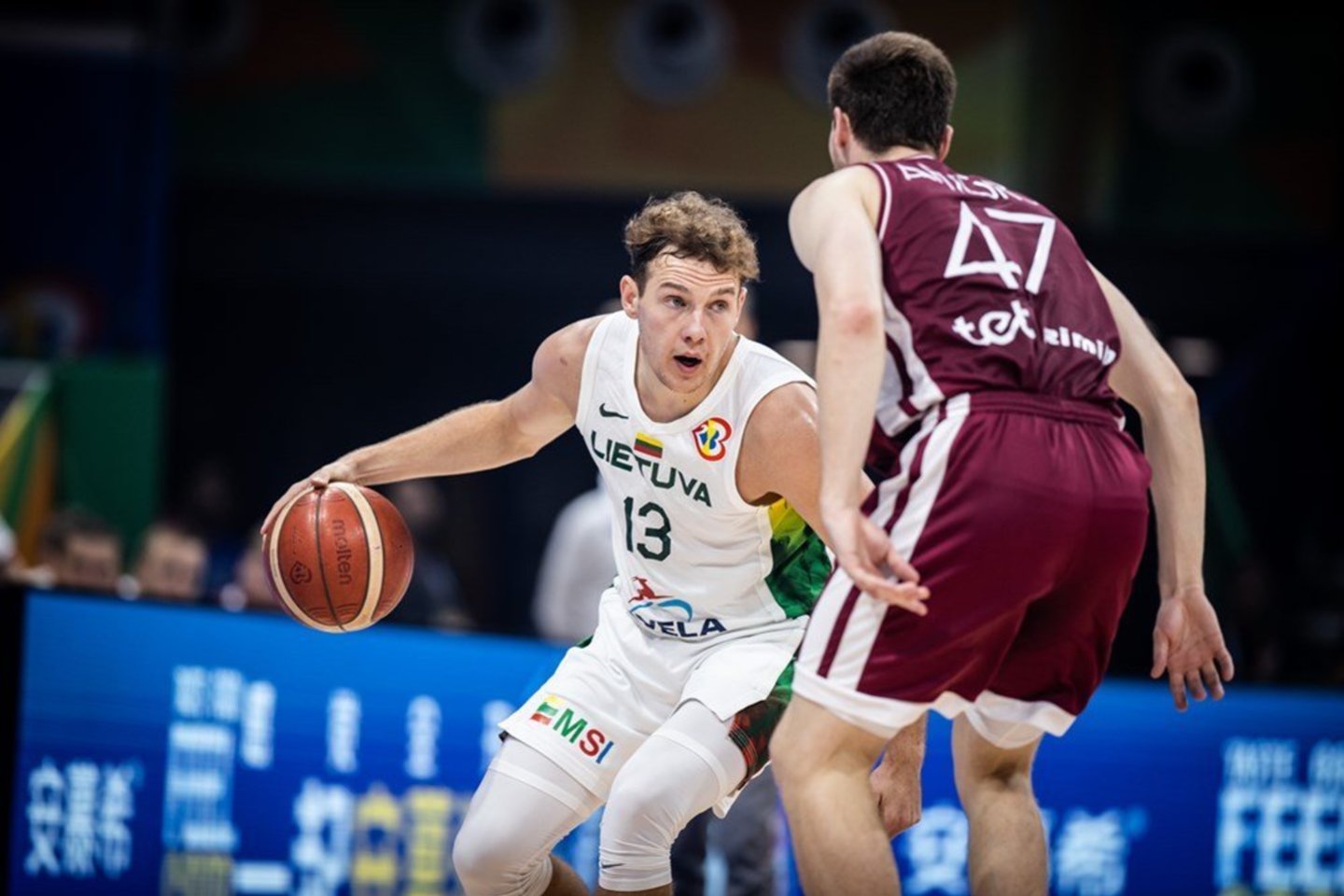 Lietuva prieš Latviją.<br>FIBA nuotr.