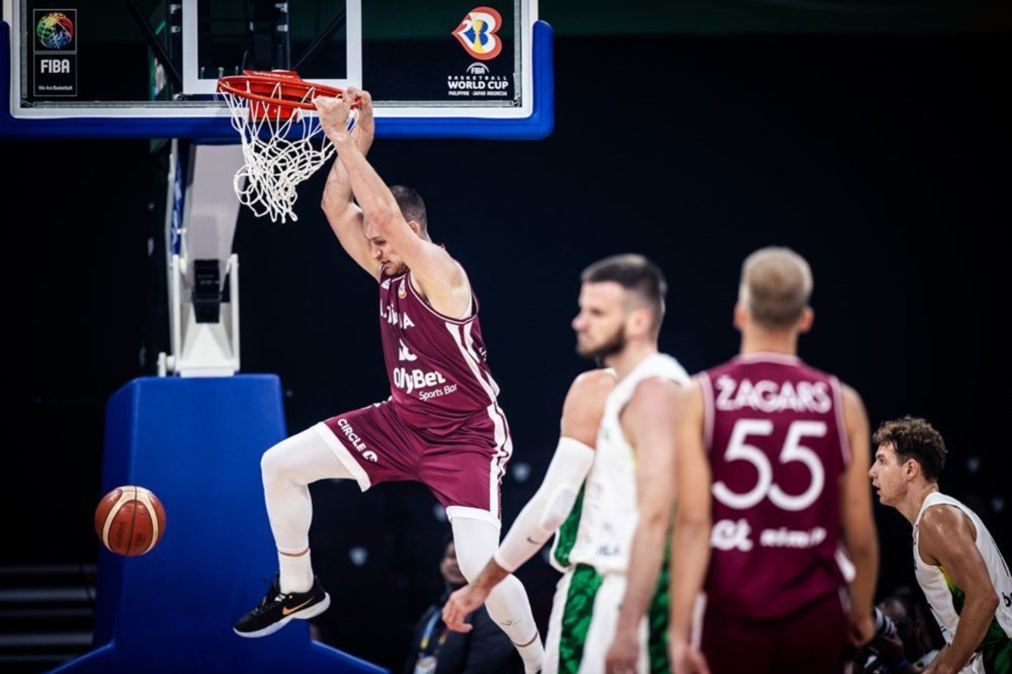 Lietuva prieš Latviją.<br>FIBA nuotr.