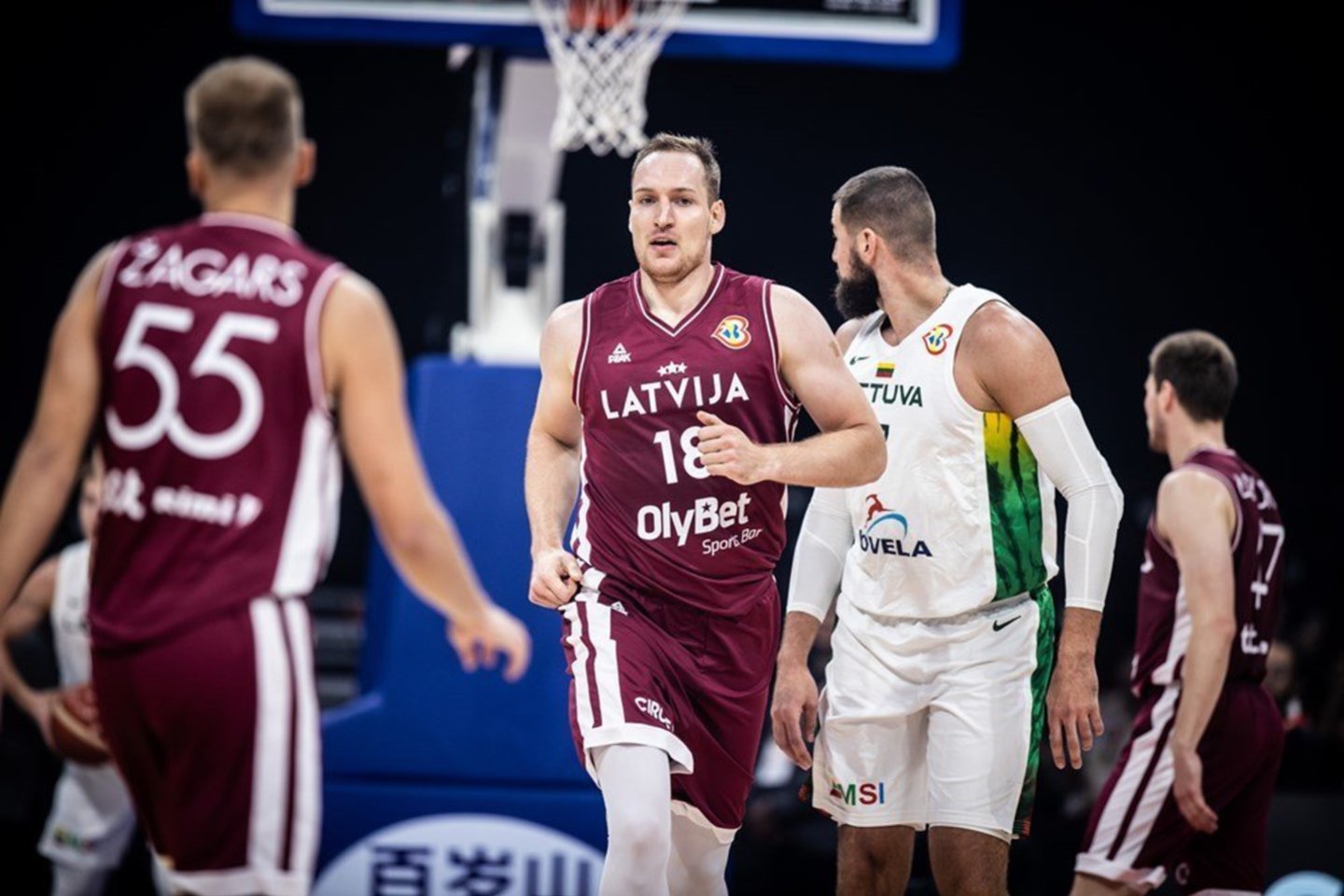 Lietuva prieš Latviją.<br>FIBA nuotr.