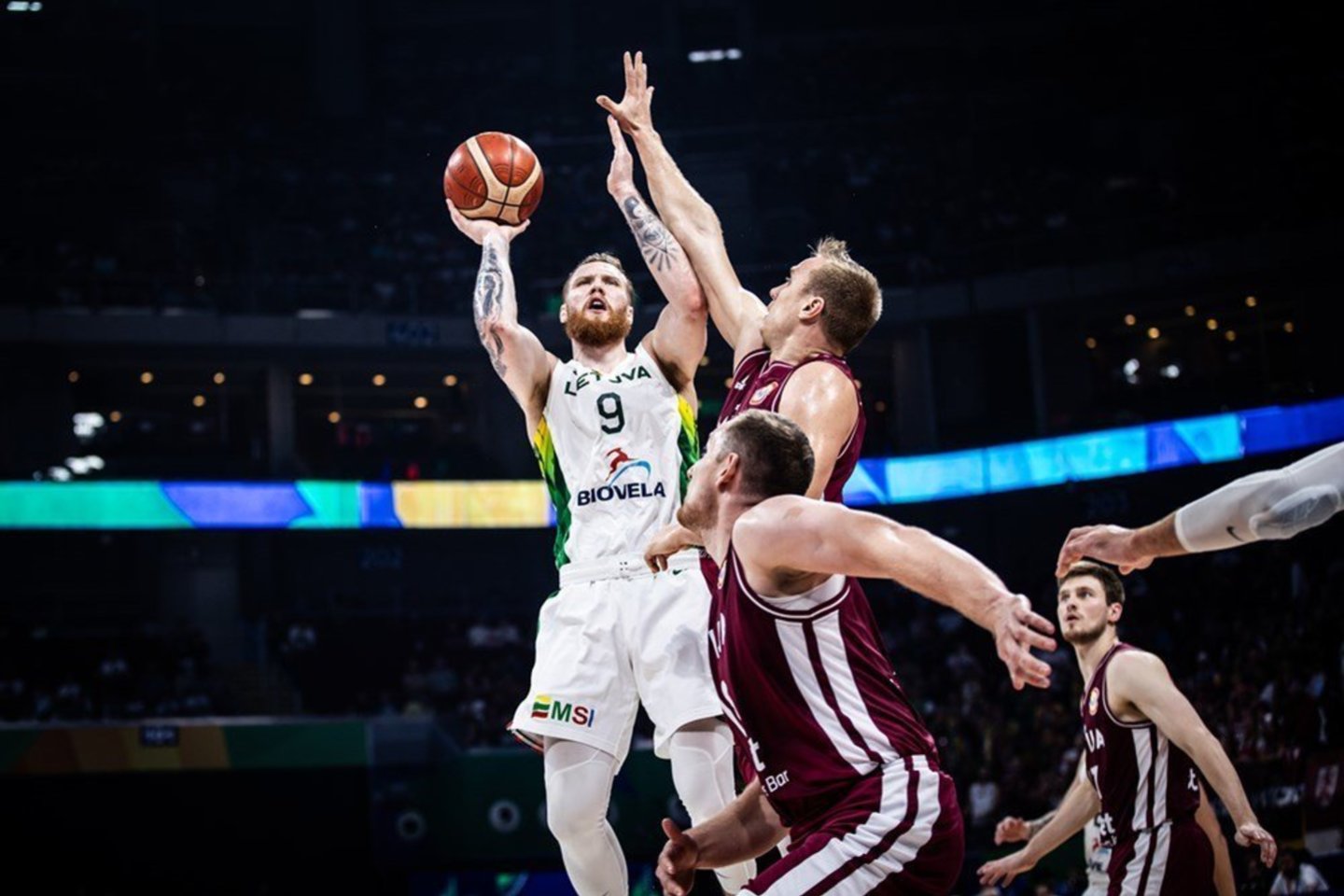 Lietuva prieš Latviją.<br>FIBA nuotr.