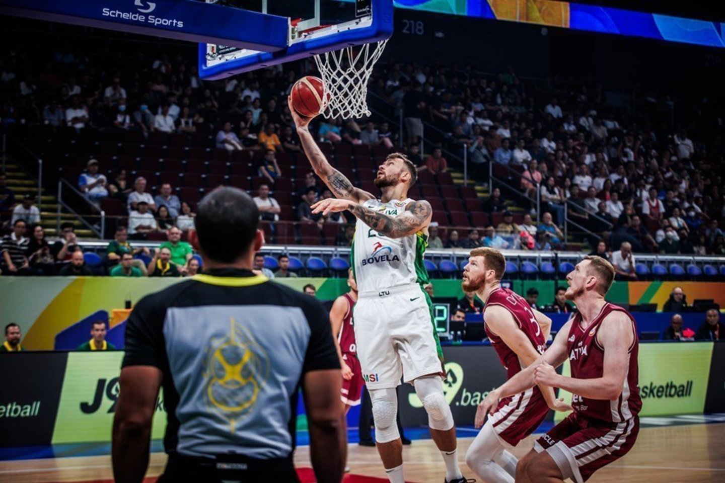 Lietuva prieš Latviją.<br>FIBA nuotr.