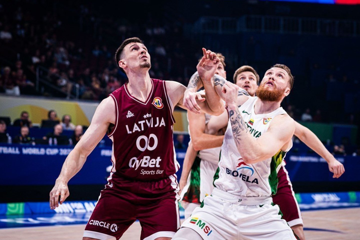 Lietuva prieš Latviją.<br>FIBA nuotr.