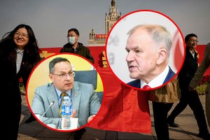 Televizijos eteryje ne juokais susikivirčijo Ž. Pavilionis ir V. P. Andriukaitis: svaidėsi riebiais pareiškimais