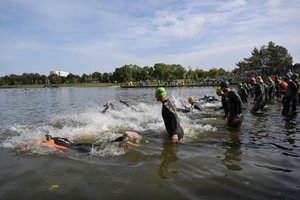 Lietuvos triatlono keturiasdešimtmečio finalinėje šventėje išaiškinti Lietuvos čempionai