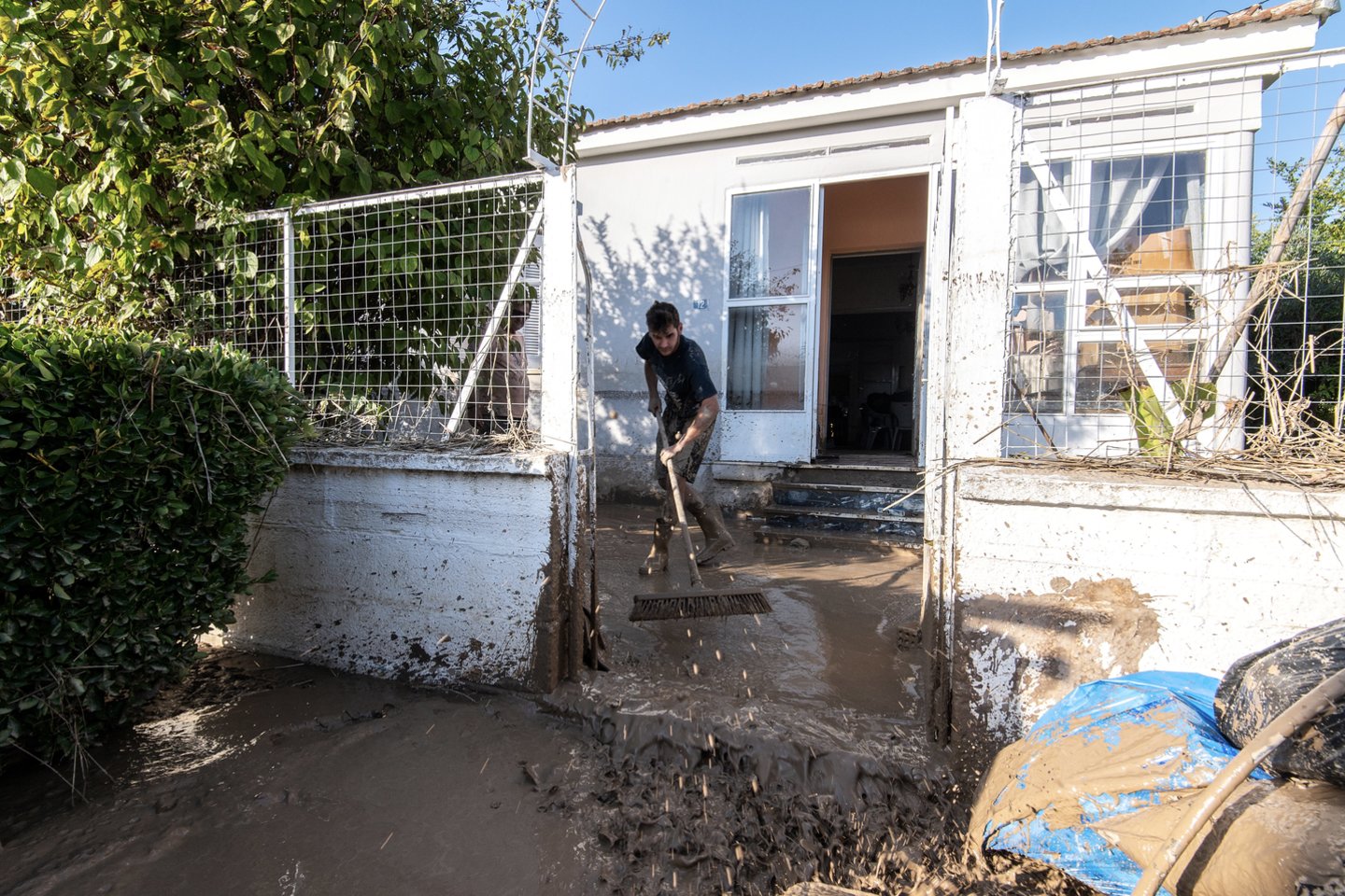 Potvyniai Graikijoje.<br>EPA-ELTA nuotr.