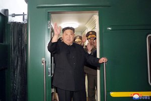Šiaurės Korėjos vadovas Kim Jong Unas atvyko į Rusiją