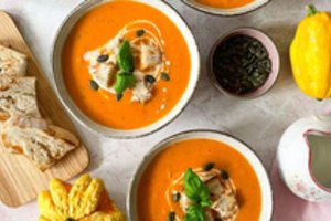 Trinta pomidorų sriuba su moliūgu: paprasta, rudeniška ir gardu