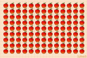 Kuris obuolys kitoks? Tik labai akyli randa per 5 sekundes