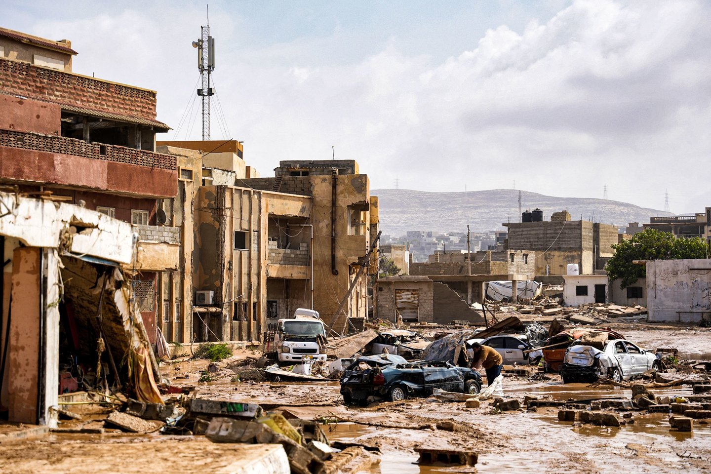 Potvyniai Libijoje.<br>AFP/Scanpix nuotr.